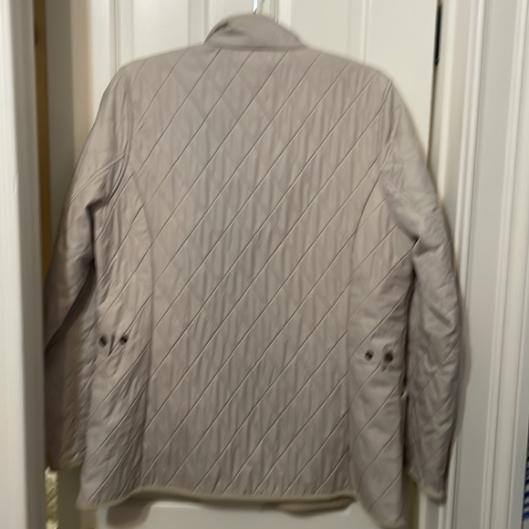 Barbour Quilted Cream fleece lined coat Size 10 - Picture 4 of 7